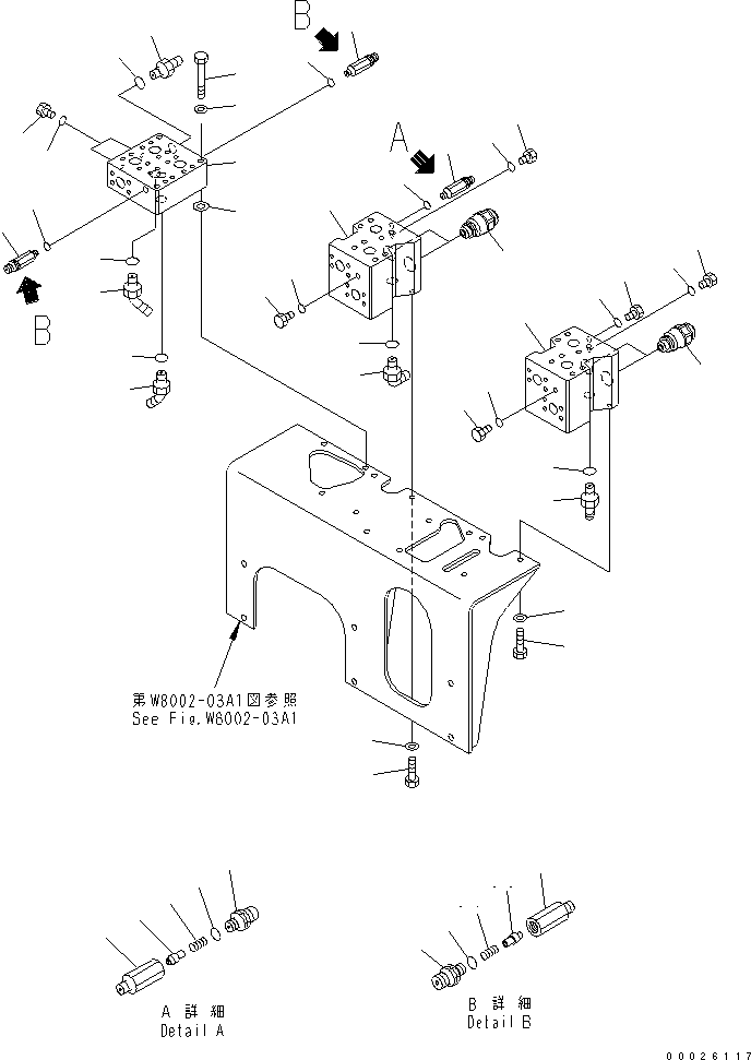 Komatsu parts book diagram for PC400LC-6Z S/N 30001-UP (Pipe Looper Spec.): PIPE LOOPER PIPING (RELIEF VALVE) (1/2)(#32933-)