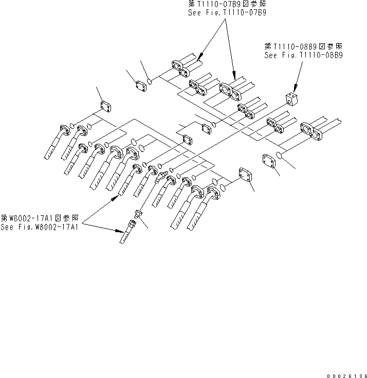 Komatsu parts book diagram for PC400LC-6Z S/N 30001-UP (Pipe Looper Spec.): PIPE LOOPER PIPING (PLUG)(#32933-)