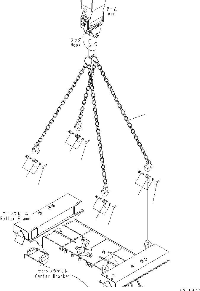 Komatsu parts book diagram for PC400LC-6Z S/N 30001-UP (Pipe Looper Spec.): PIPE LOOPER PIPING (LIFTING PARTS)(#32670-)