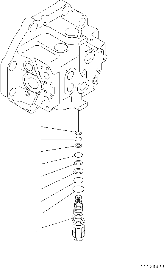 Komatsu parts book diagram for PC400LC-6Z S/N 30001-UP (Pipe Looper Spec.): TRAVEL MOTOR (3/3)