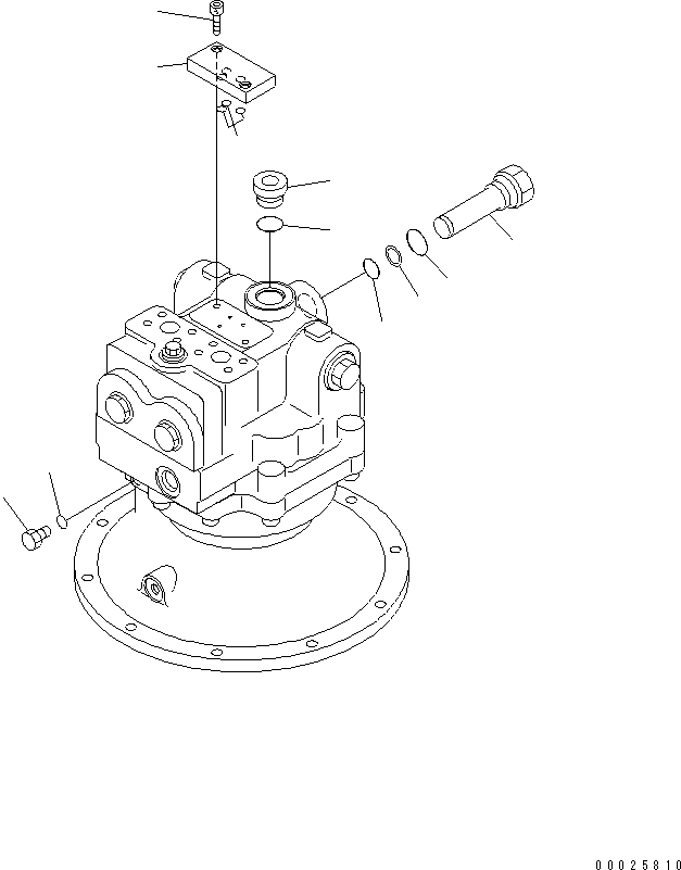 Komatsu parts book diagram for PC400LC-6Z S/N 30001-UP (Pipe Looper Spec.): CUTTER MOTOR (3/3)(#32933-)