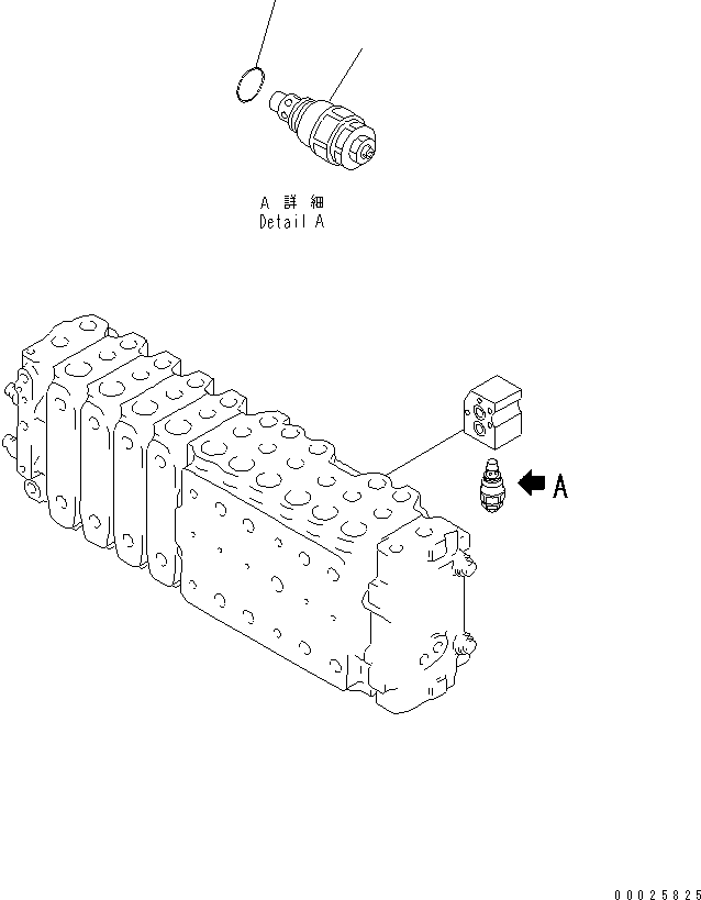 Komatsu parts book diagram for PC400LC-6Z S/N 30001-UP (Pipe Looper Spec.): MAIN VALVE (4-ACTUATOR) (9/17) (FOR PIPE LOOPER)(#32933-)
