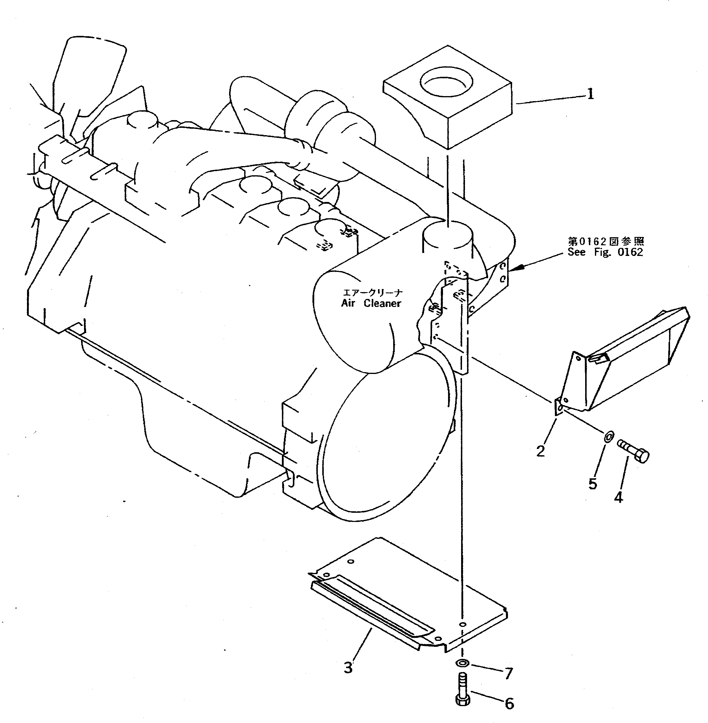 Komatsu parts book diagram for PC400LC-5 S/N 20001-UP (Overseas Version): AIR CLEANER CONNECTION(#20001-20602)