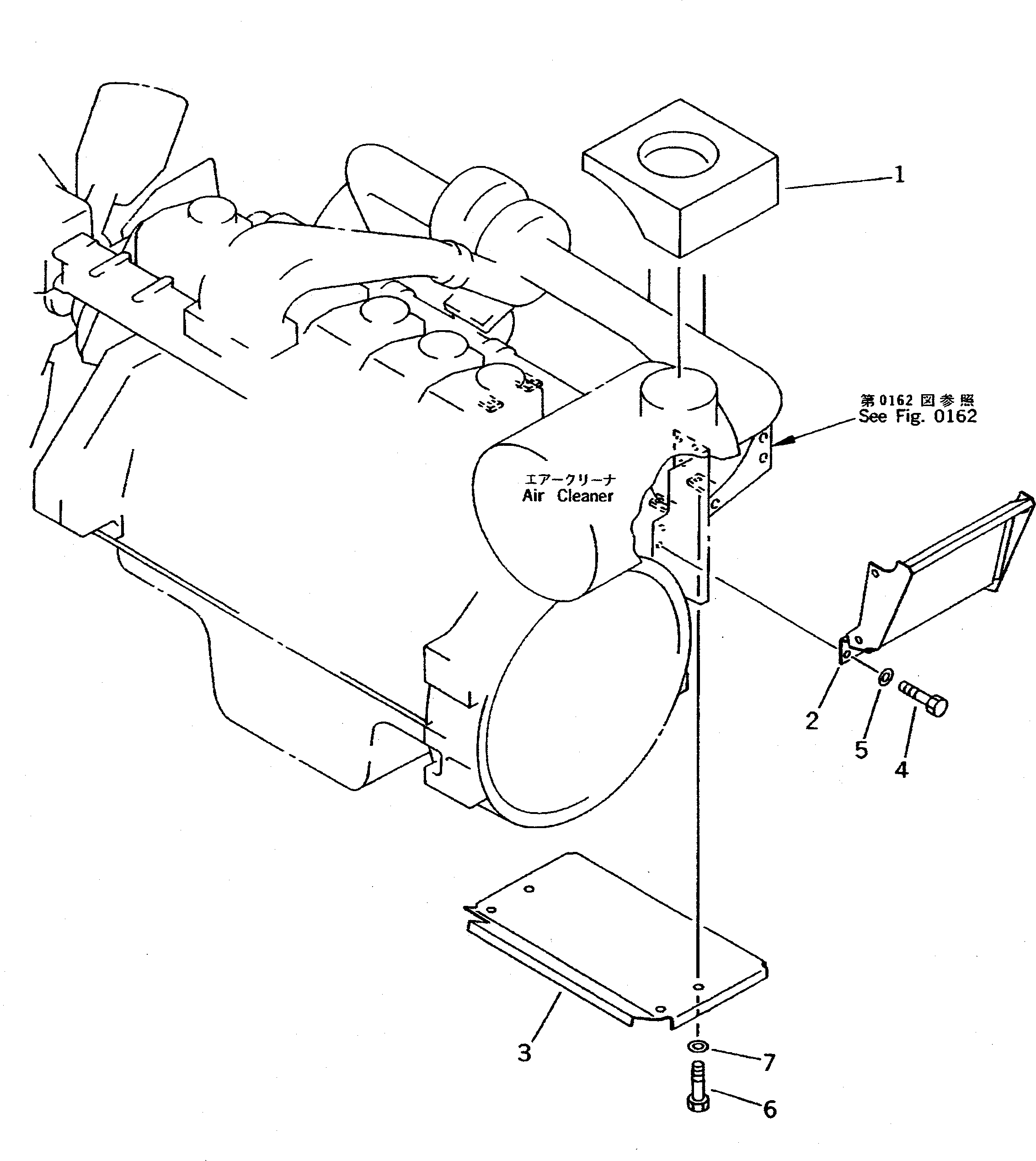 Komatsu parts book diagram for PC400LC-5 S/N 20001-UP (Overseas Version): AIR CLEANER CONNECTION(#20603-)