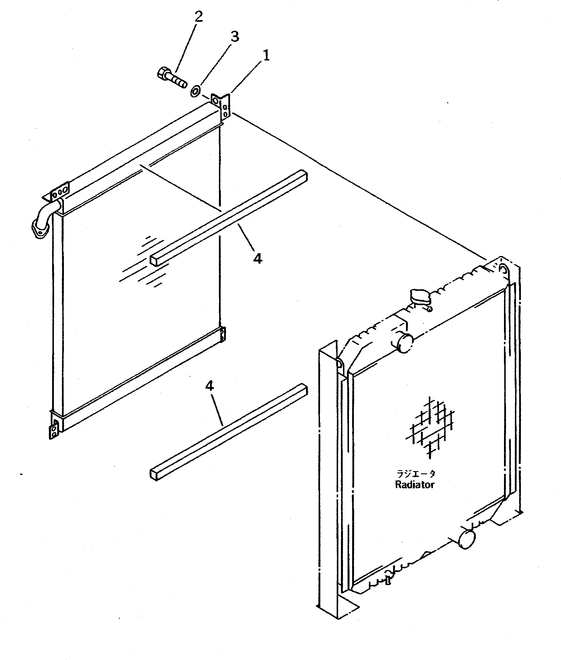 Komatsu parts book diagram for PC400LC-5 S/N 20001-UP (Overseas Version): OIL COOLER(#20001-20602)