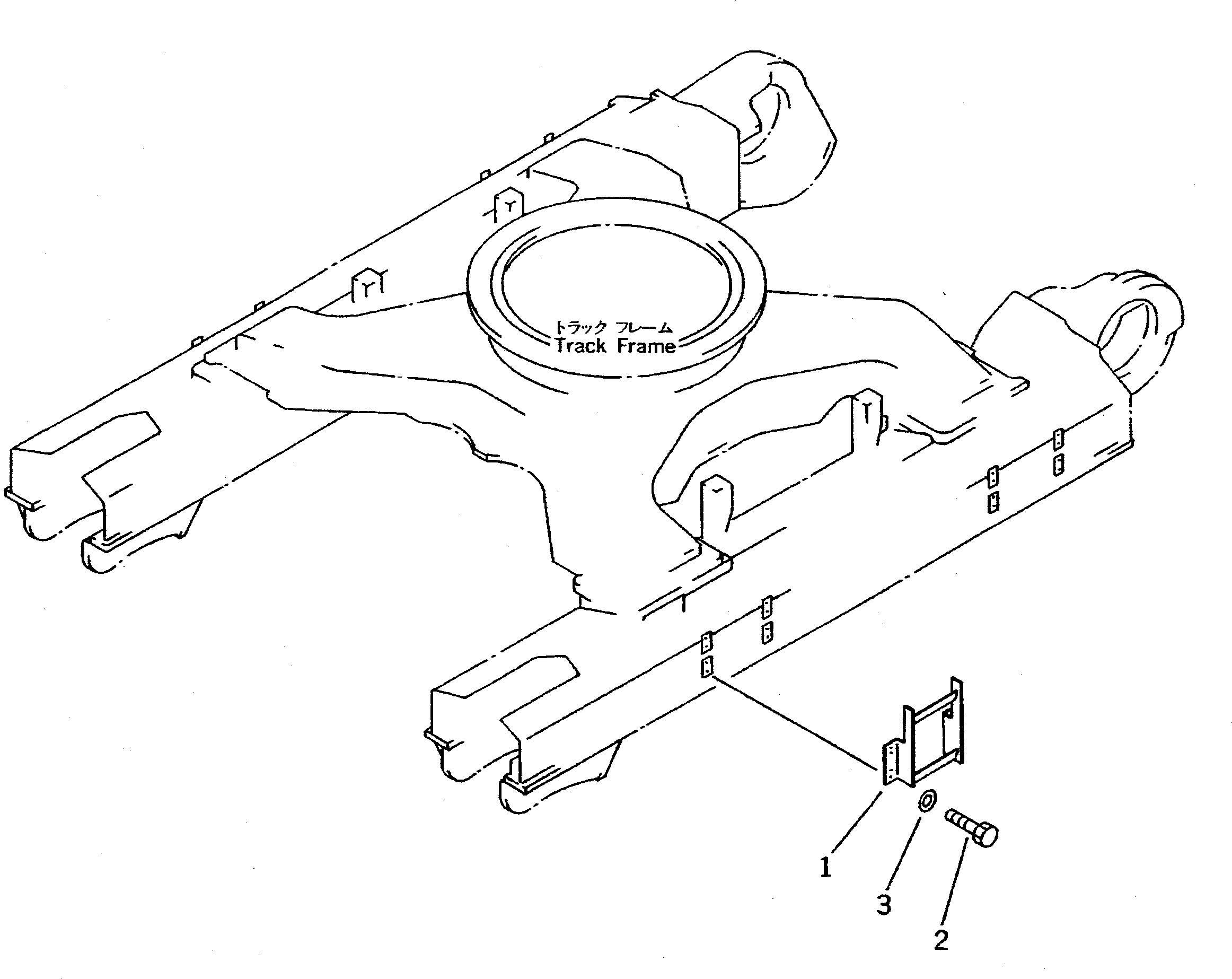 Komatsu parts book diagram for PC400LC-5 S/N 20001-UP (Overseas Version): LARGE STEP (FOR TRACK FRAME) (SWEDEN SPEC.)(#20001-21534)