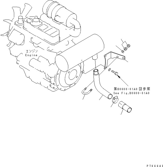 Komatsu parts book diagram for PC40MR-1 S/N 1001-UP: ENGINE RELATED PARTS (ADDITIONAL COUNTER WEIGHT)