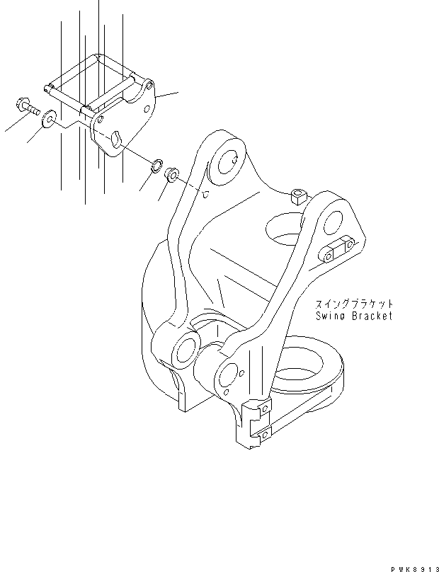 Komatsu parts book diagram for PC40MR-1 S/N 1001-UP: ACTUATER LINE (HOSE GUIDE)(#5501-)