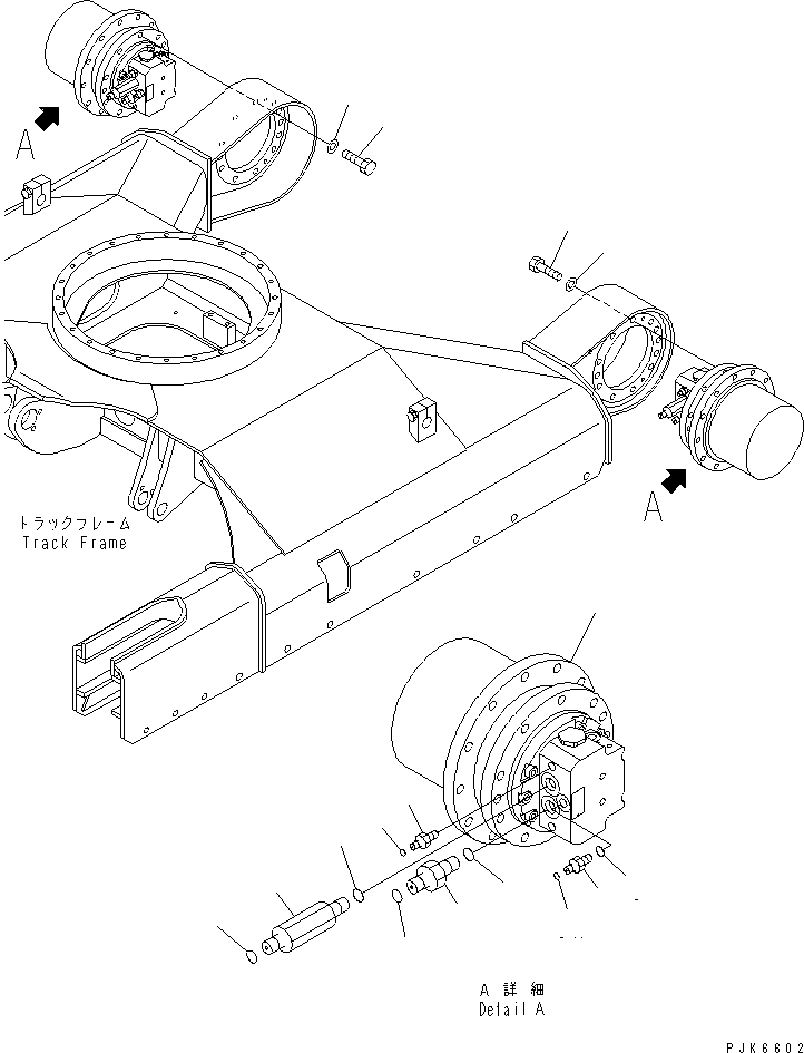 Komatsu parts book diagram for PC40MR-1 S/N 1001-UP: FINAL DRIVE