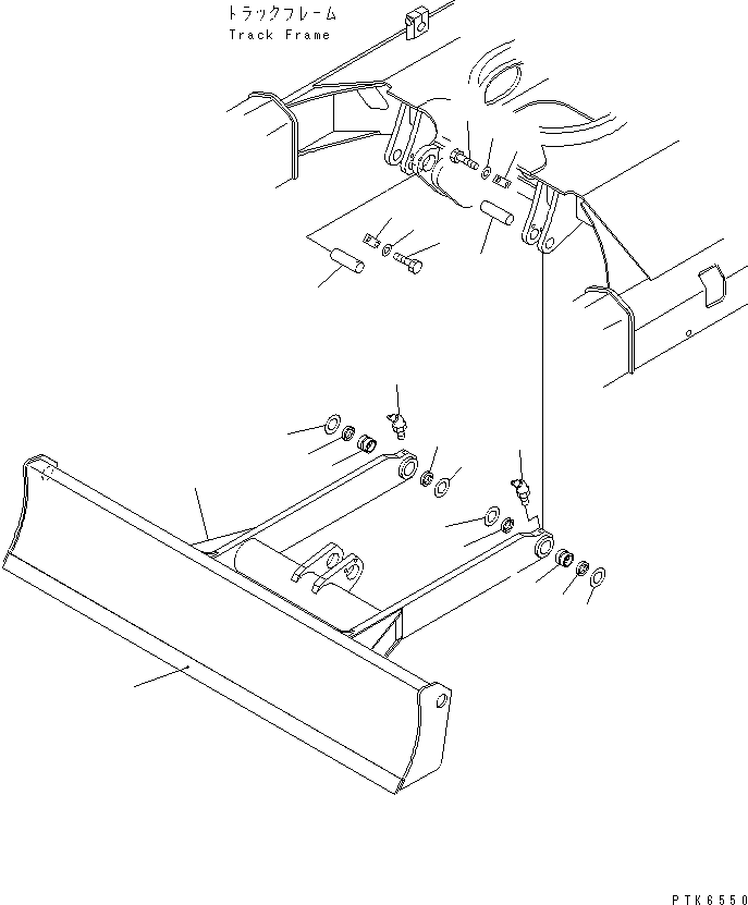 Komatsu parts book diagram for PC40MR-1 S/N 1001-UP: BLADE