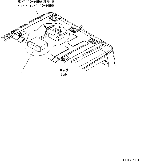 Excavators Komatsu / PC450-7K-E0 S/N K45001-UP(pc450-2u) / RADIO(210030 : K0180-11A0)