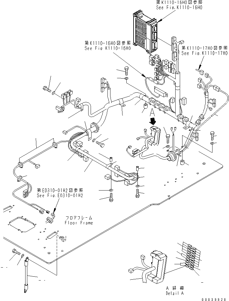 Excavators Komatsu / PC450-7K-E0 S/N K45001-UP(pc450-2u) / FLOOR FRAME (OPERATOR