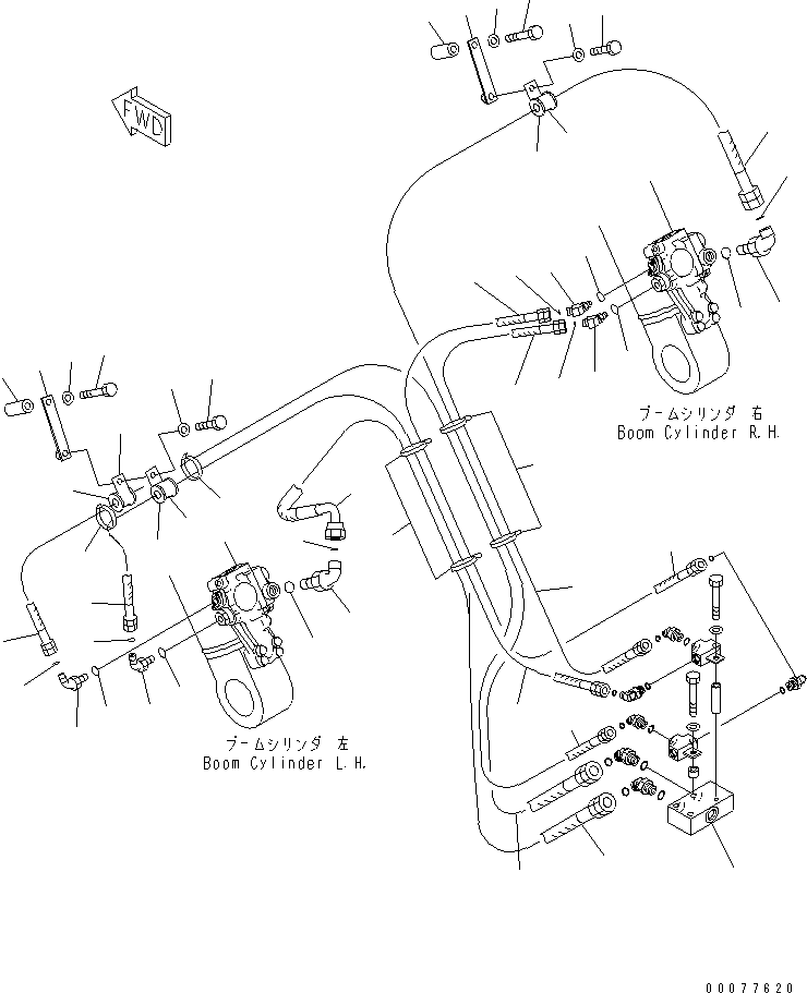 Excavators Komatsu / PC450-8 S/N K50001-UP(pc450-3u) / BURST VALVE LINE (BOOM CYLINDER SIDE)(006024 : H1250-01A0)