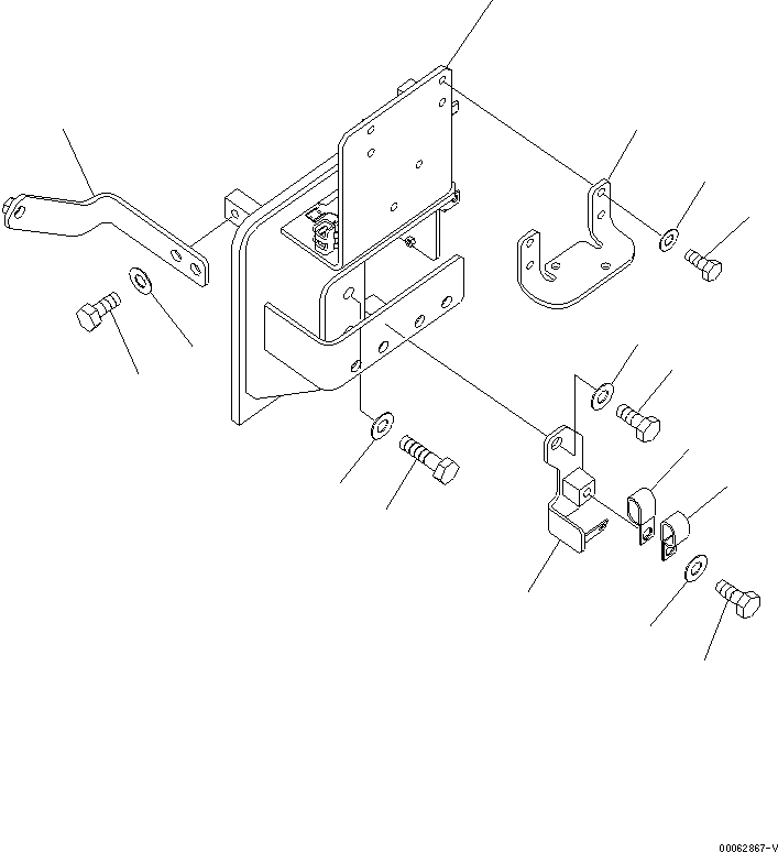 Excavators Komatsu / PC450-8 S/N K50001-UP(pc450-3u) / QUICK COUPLER LINES (BRACKET) (2 ACTUATOR) (#K50016-)(006045 : H1271-05A0A)