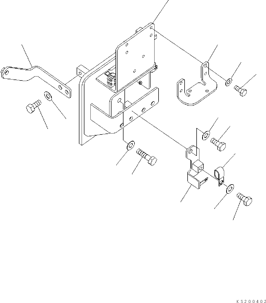 Excavators Komatsu / PC450-8 S/N K50001-UP(pc450-3u) / QUICK COUPLER LINES (BRACKET) (1 ACTUATOR)(006046 : H1271-05A1)