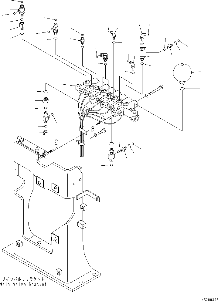 Excavators Komatsu / PC450-8 S/N K50001-UP(pc450-3u) / SOLENOID VALVE (VALVE) (2 ACTUATOR)(006054 : H1831-01A2)