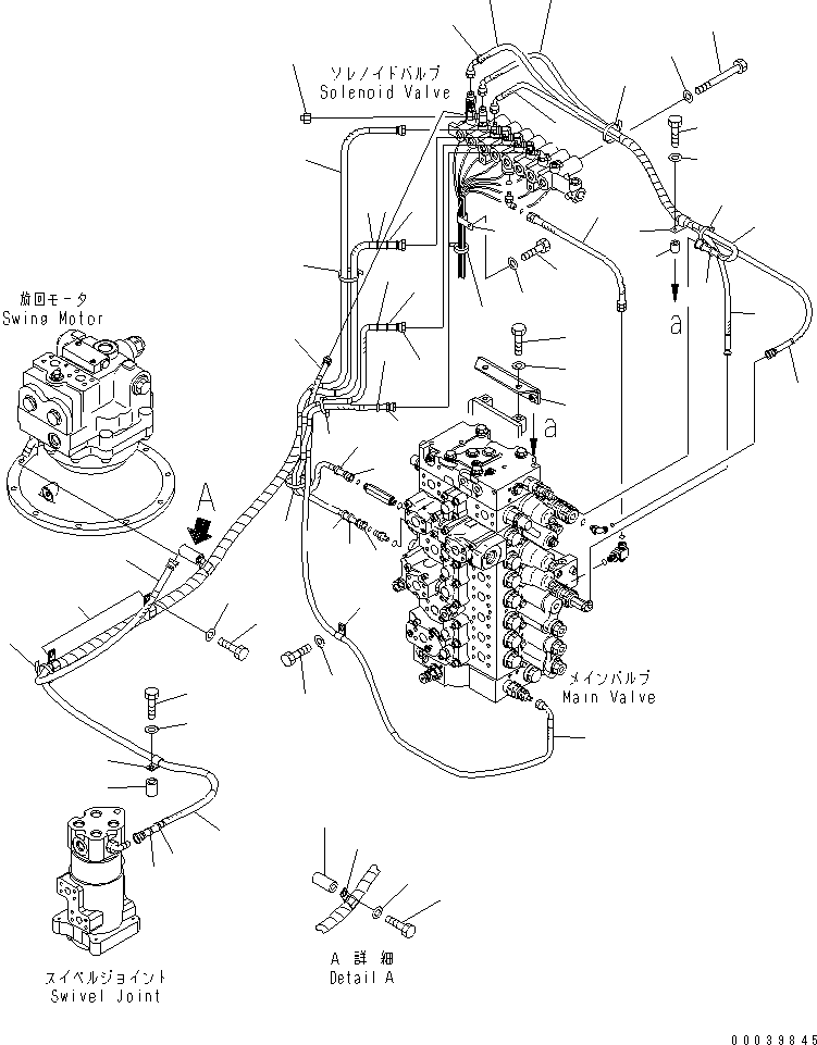 Excavators Komatsu / PC450-8 S/N K50001-UP(pc450-3u) / SOLENOID VALVE (HOSE AND BRACKET)(006055 : H1831-02A0)