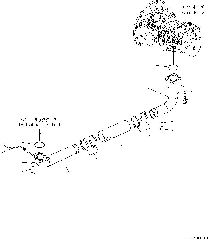 Excavators Komatsu / PC450-7K S/N K40001-UP(pc450-7u) / SUCTION LINE(150070 : H0311-01A0)