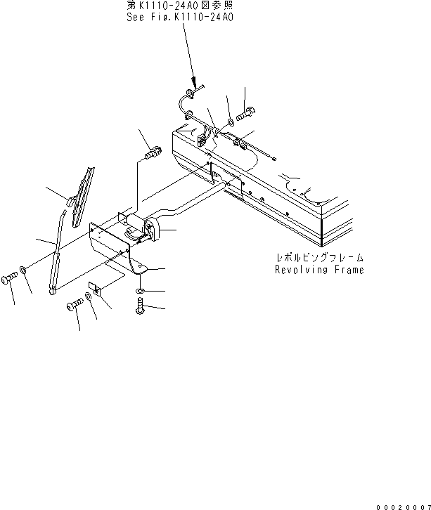 Excavators Komatsu / PC450-7K S/N K40001-UP(pc450-7u) / LOWER WIPER(210130 : K0340-01A0)
