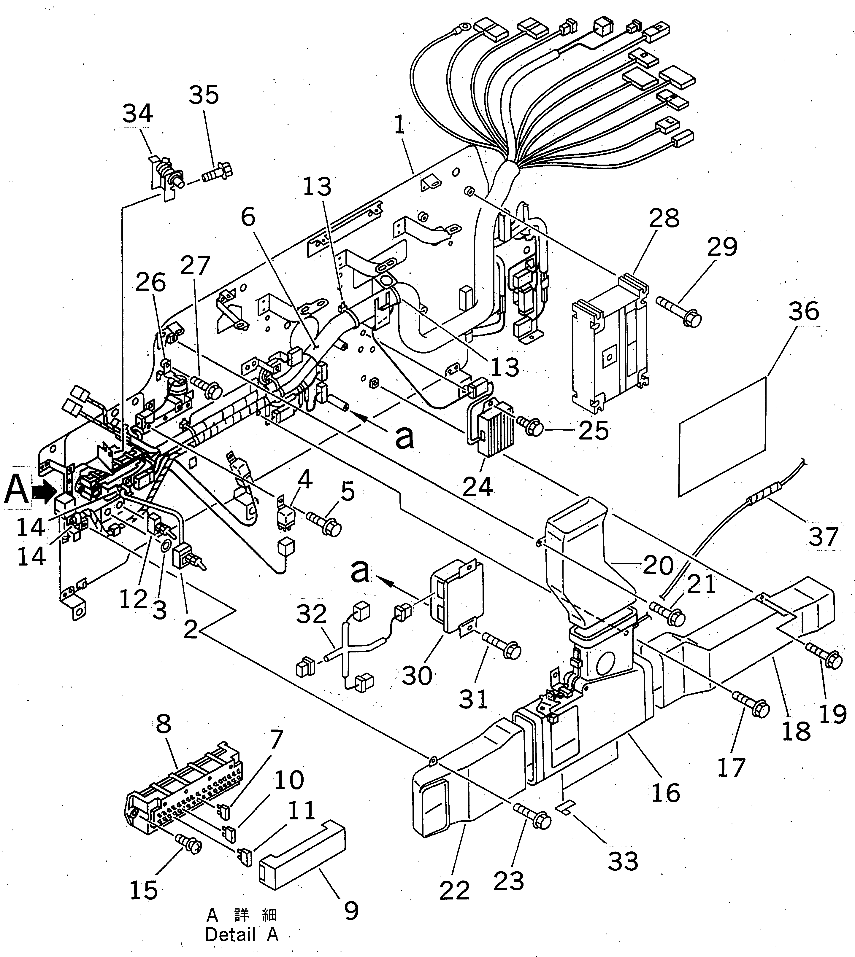 Komatsu parts book diagram for PC450LC-6 S/N 10001-UP: OPERATOR'S CAB (BASE) (WORK LEVER WITH PPC VALVE) (FOR POWER PULL UP WINDOW)(#10001-11999)
