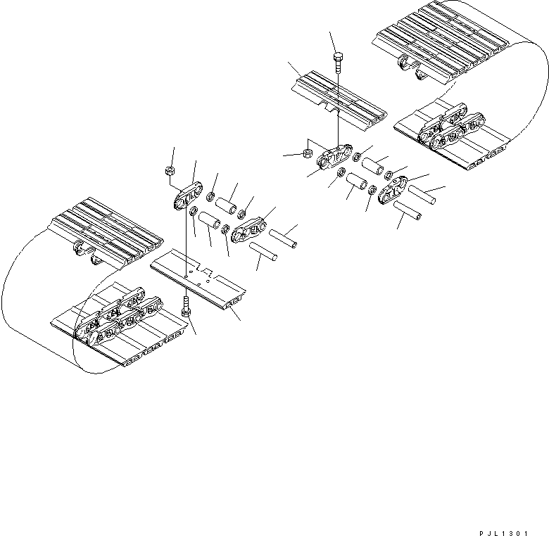 Komatsu parts book diagram for PC450LC-6 S/N 10001-UP: TRACK SHOE (FLAT TYPE) (700MM WIDE)(#12057-)