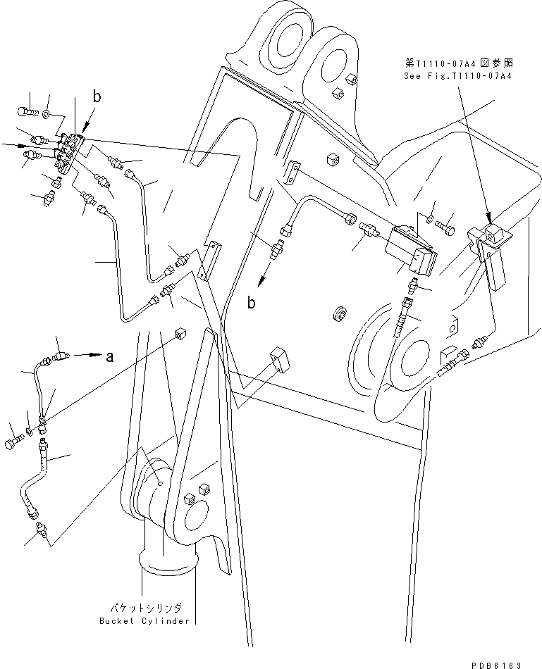 Komatsu parts book diagram for PC450LC-6 S/N 10001-UP: ARM (3.4M) (HEAVY DUTY) (GREASING LINE) (WIHT AUTO GREASING)