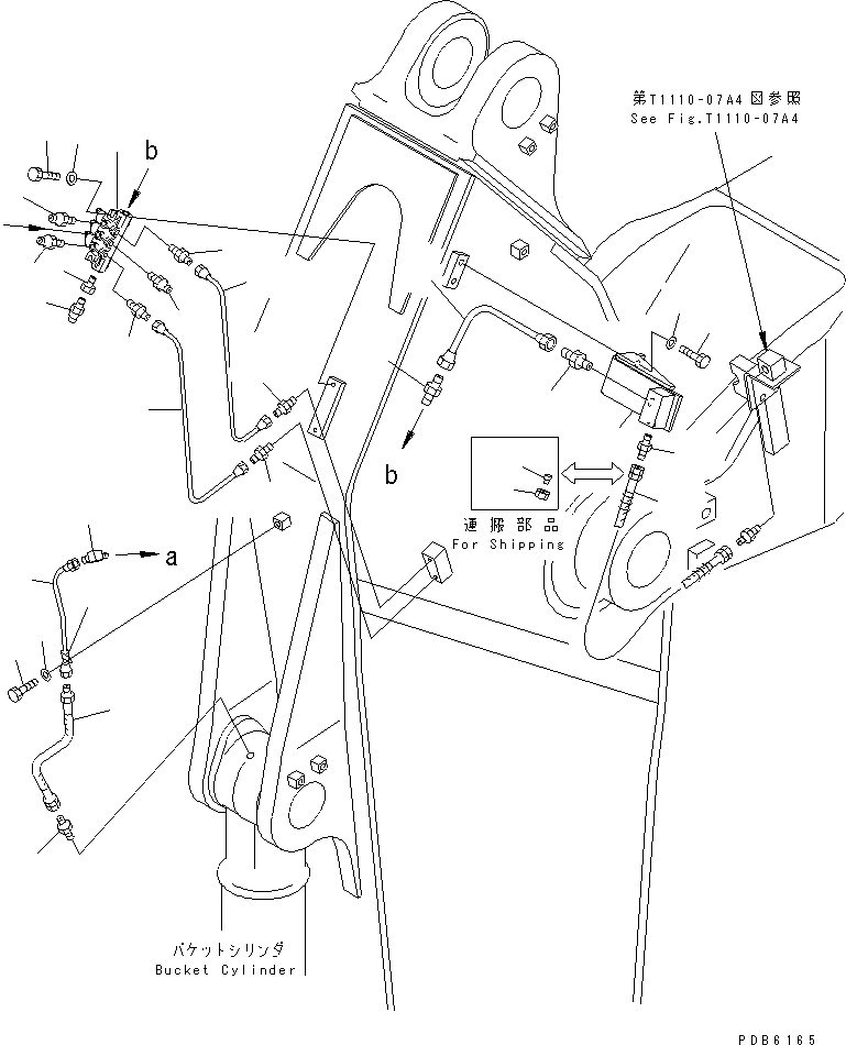 Komatsu parts book diagram for PC450LC-6 S/N 10001-UP: ARM (3.4M) (HEAVY DUTY) (GREASING LINE) (WIHT AUTO GREASING) (FOR COMPONENT)