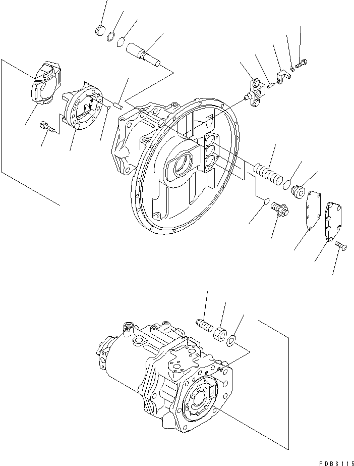 Komatsu parts book diagram for PC450LC-6 S/N 10001-UP: MAIN PUMP (4/13)