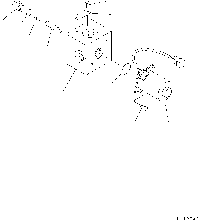Komatsu parts book diagram for PC450LC-6 S/N 10001-UP: SOLENOID VALVE (INNER PARTS)(#12001-12143)