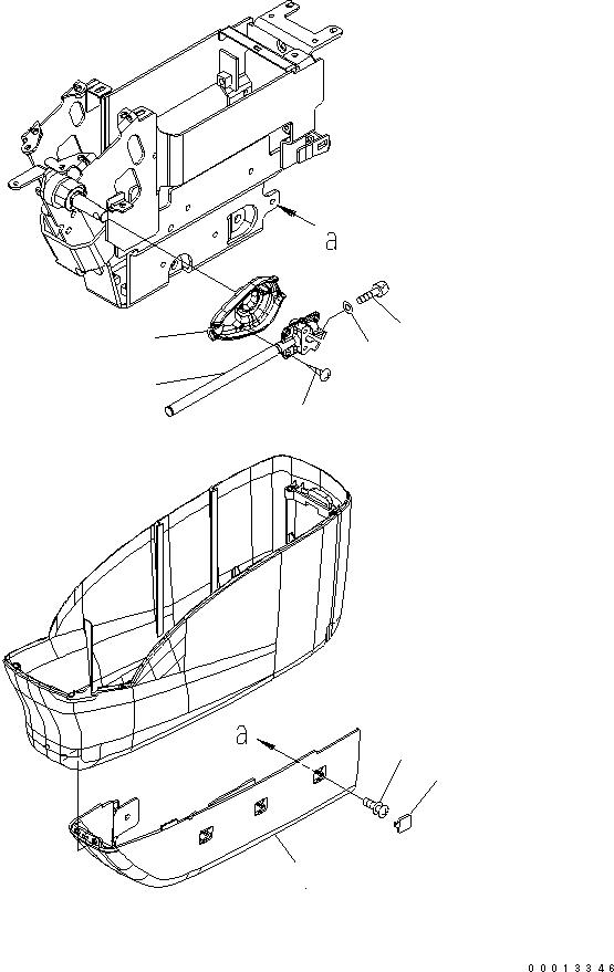 Komatsu parts book diagram for PC450LC-7K S/N K40001-UP: FLOOR FRAME (OPERATOR'S CAB) (CONSOLE) (UNDER) (L.H.)