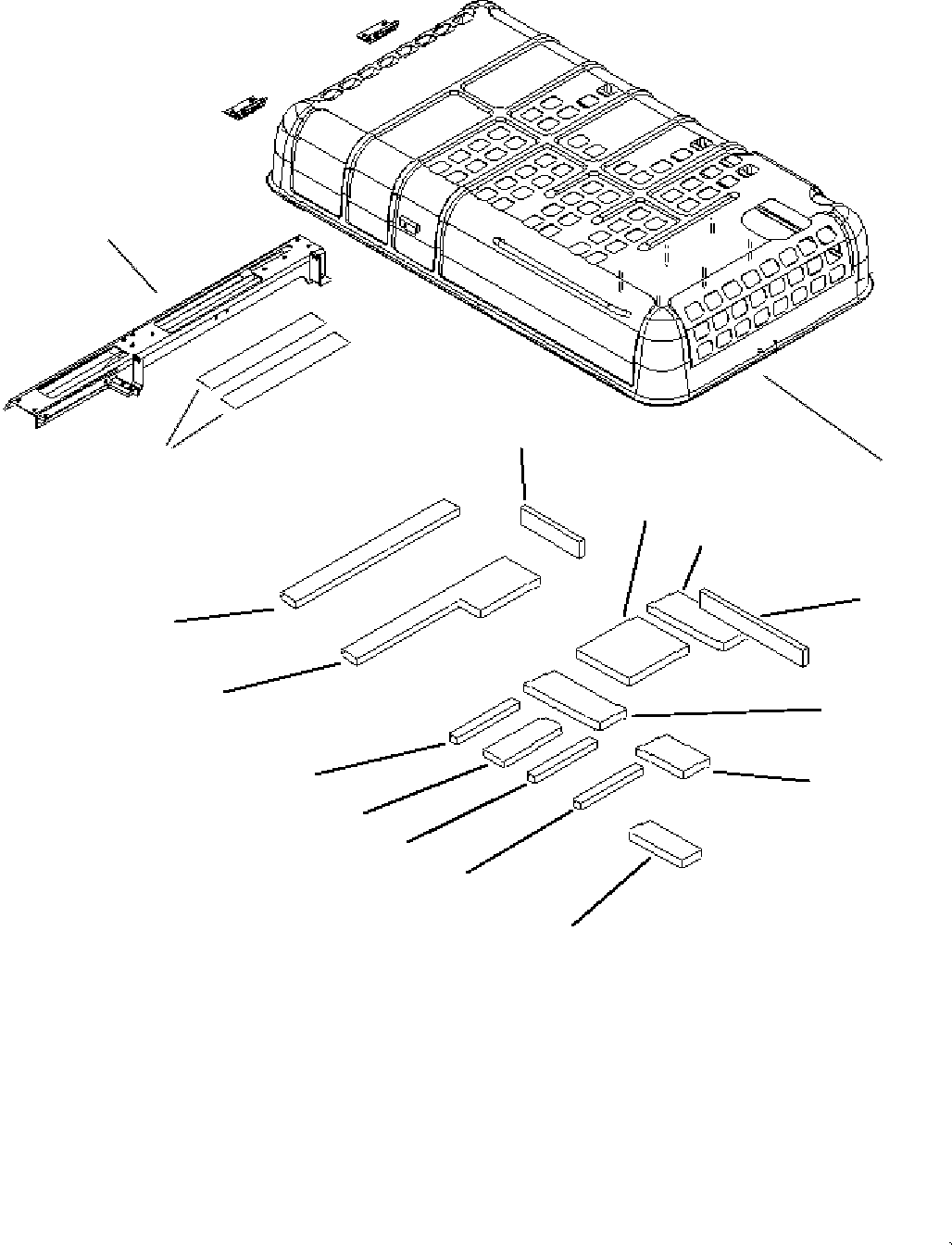 Komatsu parts book diagram for PC450LC-7K S/N K40001-UP: NOISE REDUCTION (ADDITIONAL PARTS) (PC450LC)