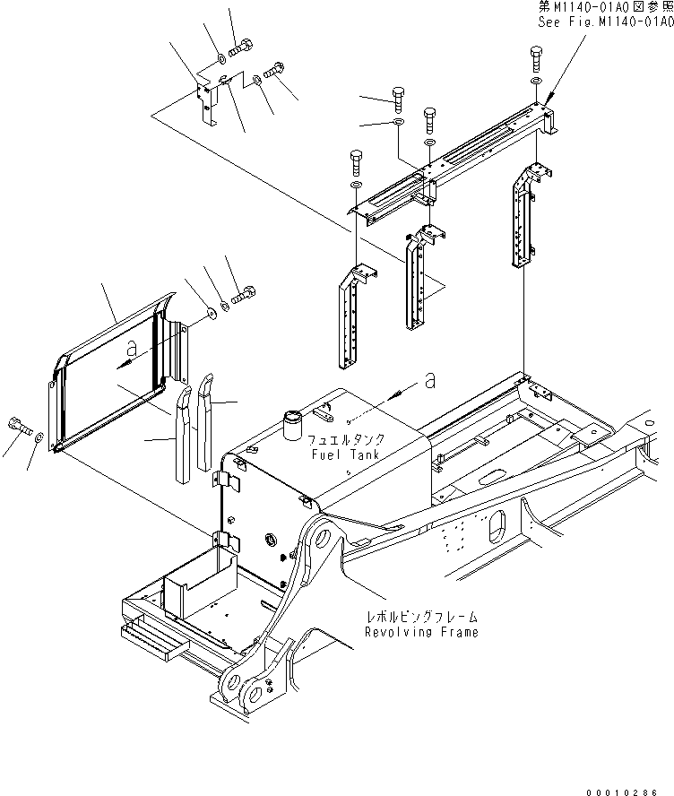 Komatsu parts book diagram for PC450LC-7K S/N K40001-UP: RIGHT SIDE DOOR (MACHINE CAB) (2/2)
