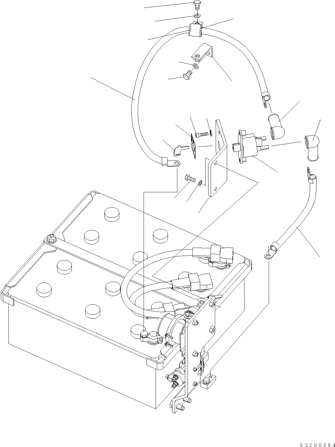 Komatsu parts book diagram for PC450LCHD-8 S/N K50001-UP: BATTERY ISOLATION SWITCH