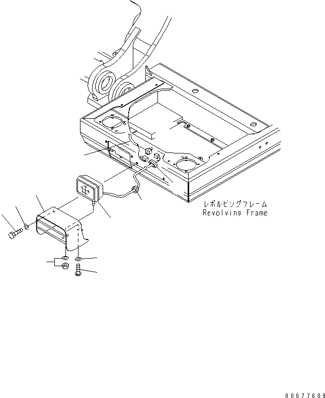 Komatsu parts book diagram for PC450LCHD-8 S/N K50001-UP: ADDITIONAL WORK LAMP (FULL SPEC.)
