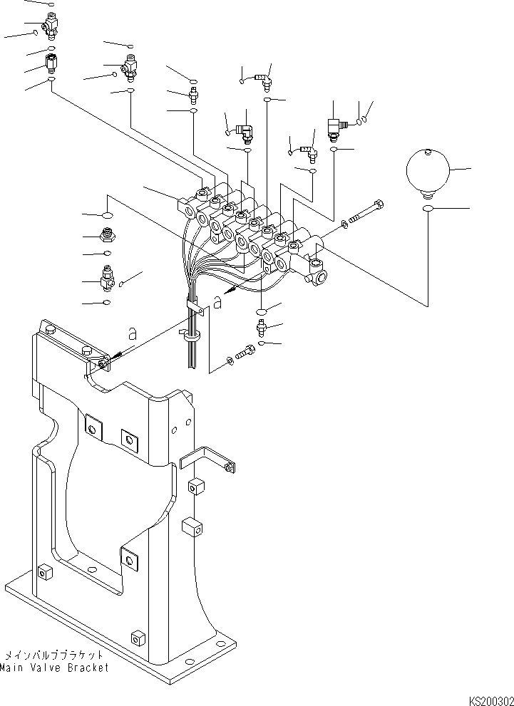 Komatsu parts book diagram for PC450LCHD-8 S/N K50001-UP: SOLENOID VALVE (VALVE)