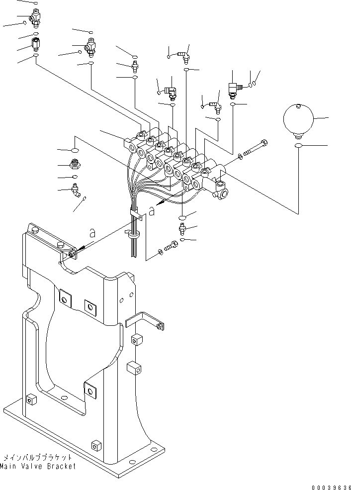 Komatsu parts book diagram for PC450LCHD-8 S/N K50001-UP: SOLENOID VALVE (VALVE) (1 ACTUATOR)
