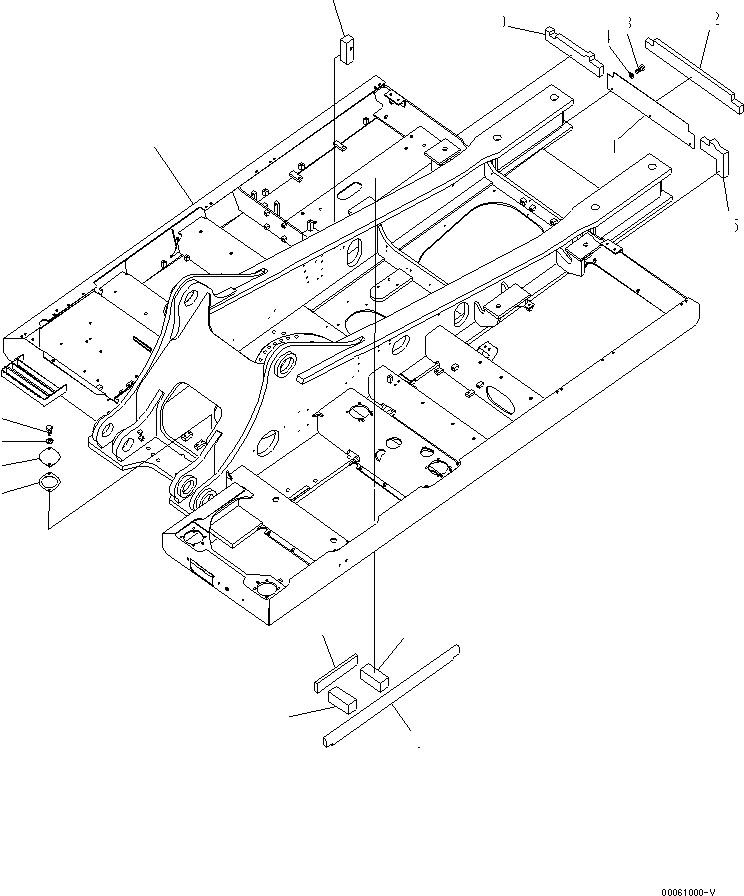 Komatsu parts book diagram for PC450LCHD-8 S/N K50001-UP: REVOLVING FRAME (1/2) (#K50001-K50349)