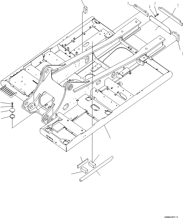 Komatsu parts book diagram for PC450LCHD-8 S/N K50001-UP: REVOLVING FRAME (1/2) (DEMOLITION SPEC.) (#K50001-K50349)