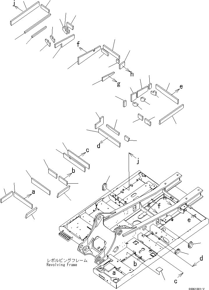 Komatsu parts book diagram for PC450LCHD-8 S/N K50001-UP: REVOLVING FRAME (2/2) (#K50001-K50349)