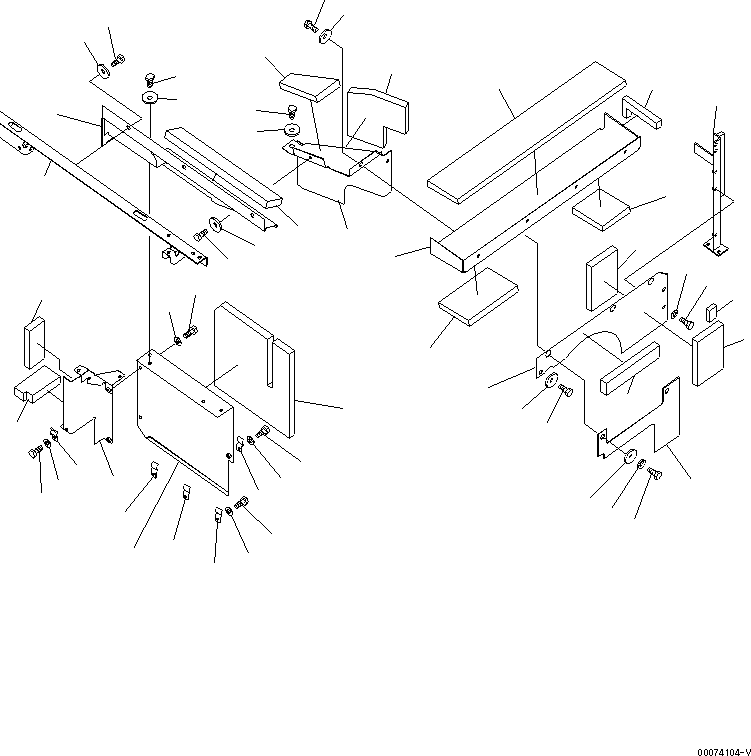 Komatsu parts book diagram for PC450LCHD-8 S/N K50001-UP: PARTITION (MACHINE CAB) (1/2) (#K50350-)
