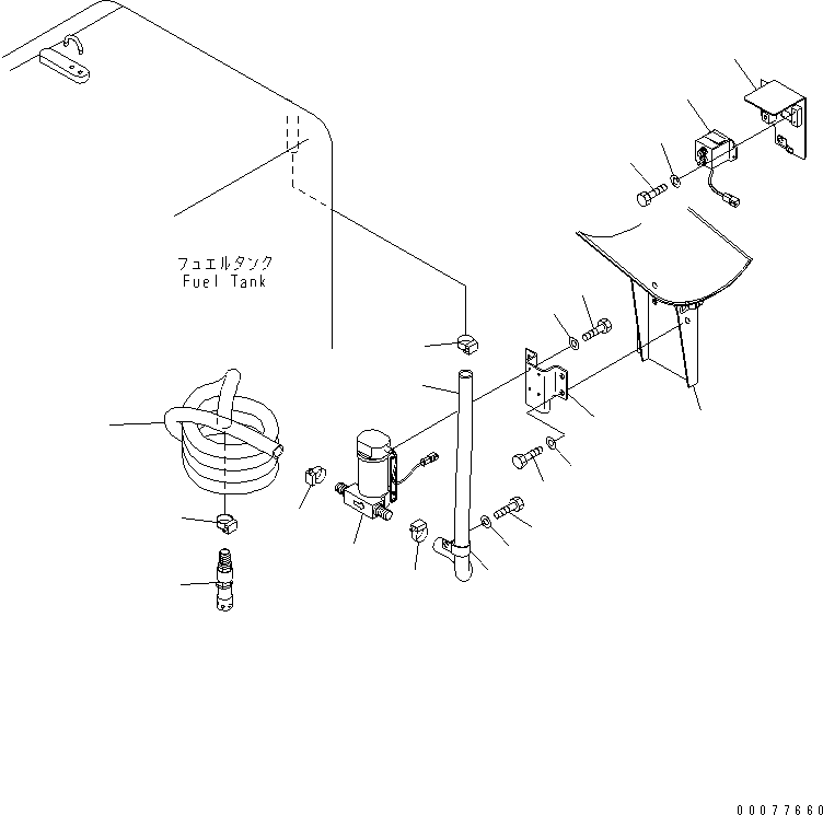 Komatsu parts book diagram for PC450LCHD-8 S/N K50001-UP: FUEL SELF SUPPLY PUMP (#K50001-K50349)