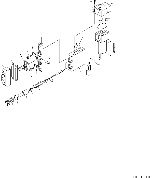 Komatsu parts book diagram for PC450LCHD-8 S/N K50001-UP: PPC VALVE (FOR 1-ATTACHMENT)