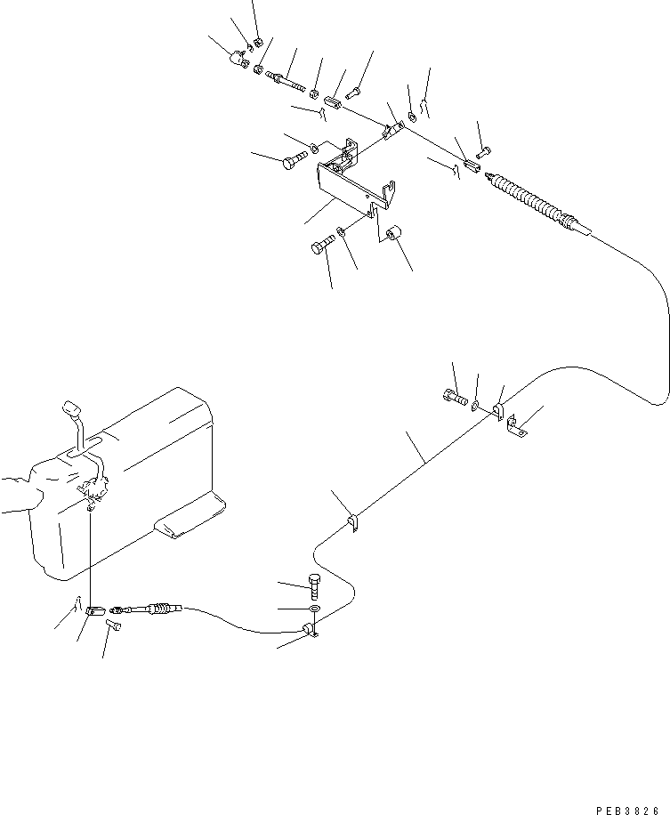 Komatsu parts book diagram for PC450LC-6Z S/N 10001-UP: FUEL CONTROL (MECHANICAL GOVERNOR)(#10156-)