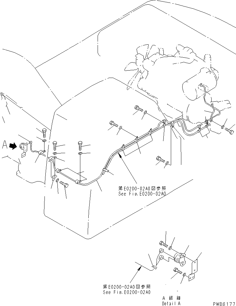 Komatsu parts book diagram for PC450LC-6Z S/N 10001-UP: WIRING (STARTING HARNESS)(#12001-)