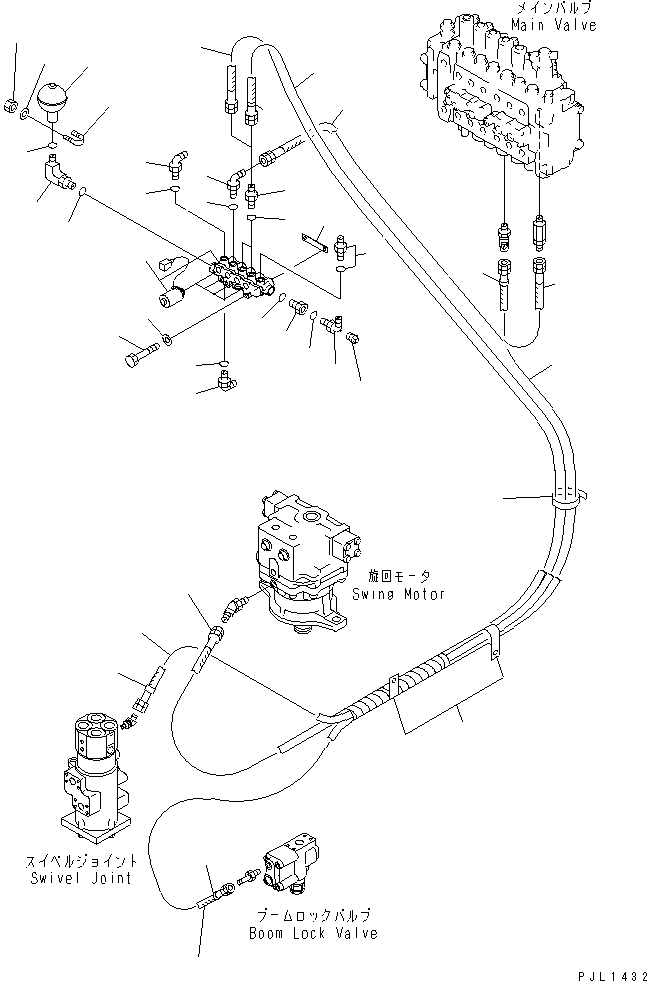 Komatsu parts book diagram for PC450LC-6Z S/N 10001-UP: SOLENOID VALVE(#12144-)