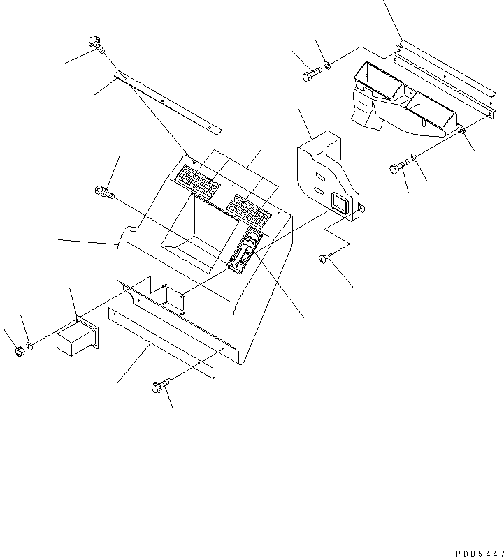 Komatsu parts book diagram for PC450LC-6Z S/N 10001-UP: SEAT REAR COVER (WITH SPEAKER) (WITH AIR CONDIYIONER)(#12001-)