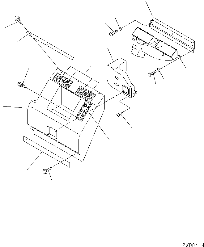 Komatsu parts book diagram for PC450LC-6Z S/N 10001-UP: SEAT REAR COVER (WITH SPEAKER) (WITH AIR CONDIYIONER)(#12001-)