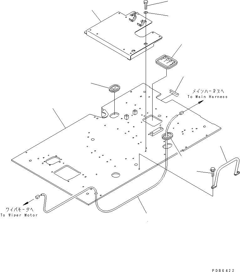 Komatsu parts book diagram for PC450LC-6Z S/N 10001-UP: FLOOR FRAME(#10222-11999)