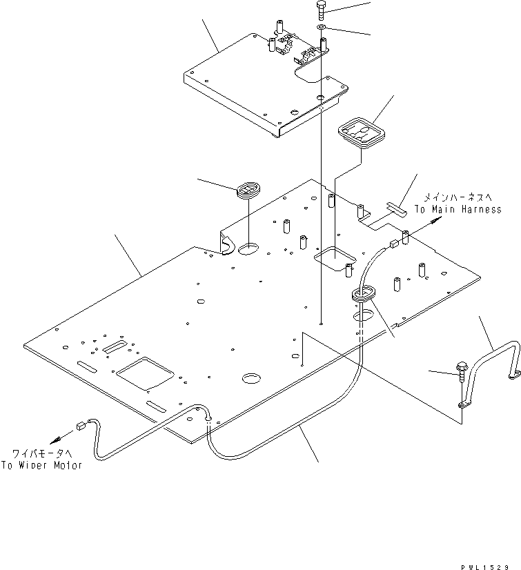 Komatsu parts book diagram for PC450LC-6Z S/N 10001-UP: FLOOR FRAME(#12144-12614)