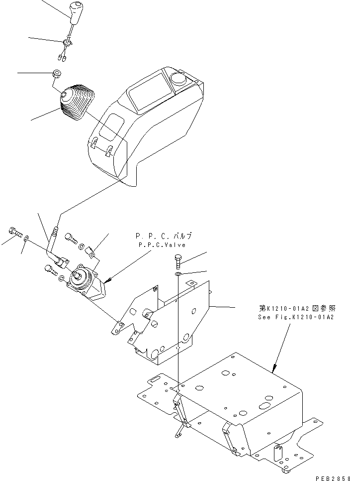 Komatsu parts book diagram for PC450LC-6Z S/N 10001-UP: FLOOR FRAME (RIGHT STAND) (STAND)(#10209-)